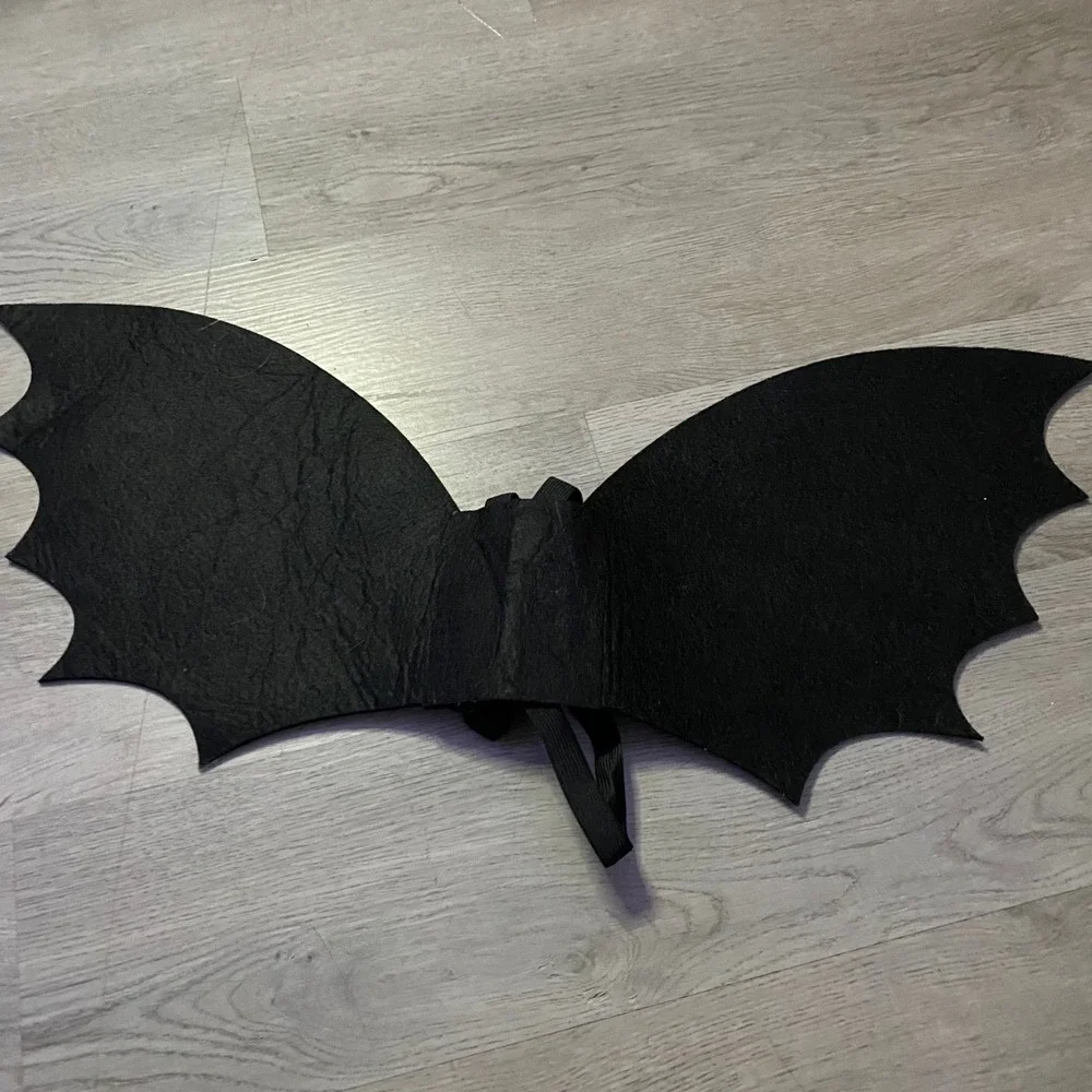 Bat Wings Costume Accessory Toddler One Size Black Gothic Halloween